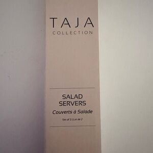 Tea Collection Cream Salad Servers - Set of 2